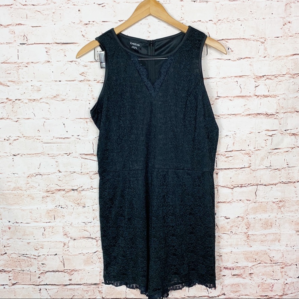 Bebe Black Lace Romper